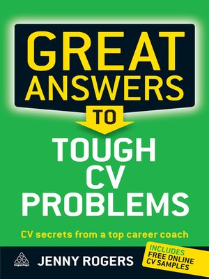 cover image of Great Answers to Tough CV Problems